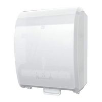 Tork Mechanical Hand Towel Roll Dispenser H71, Paper Towel Dispenser 772720, Durable, Hygienic One-at-a-time Dispensing, White