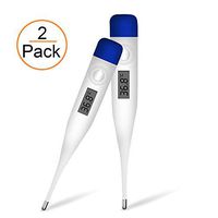 Best LCD Digital Thermometer, Waterproof Oral Thermometer, Rectum, Armpit Thermometer for Baby, Child and Adult, High Precision Thermometer for Fever (2pc)