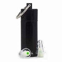 Jenny.Ben High Fidelity earplugs Eliminate Noise Proof Silicone earplugs for Earphones for Shooting Musician Concerts Green