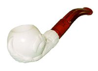Meerschaum Pipes- Mini Hand Finished Claw Holding Bowl (Colors May Vary)