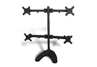 MonMount Free Standing Quad/Four LCD Monitor Stand Holds Up to 24-Inch Displays