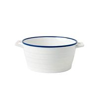 Bowl Bowls Dishware Binaural Ceramic Salad Bowl Soup Bowl for Home Kitchen Modern Minimalist Style Suitable for Dishwasher Disinfection Cabinet White for kitchen restaurant gifts Household tableware,