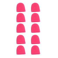 Pack of 10PCS Soft Silicone Toe Protector Caps Prevent Blisters Corns Calluses (Pink) - L