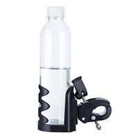 Universal Bottle Cup Holder for Upright Walker, Wheelchair, Rollator Walker, Knee Scooter, Transport Chair, Stroller, Bike(Black)