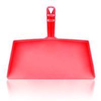 Fuller Brush Fiesta Red Clip-On Dustpan - 10 ½“ Wide Opening - Durable Broom Stick Hanging Dust Pan w/Wide Sweep Opening & Easy Grip - Quick Clean Up for Car & Home Kitchen