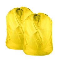 Heavy Duty Nylon Laundry Storage Bags with Drawstring, Durable, Machine Washable 30' x 40" Choose The Color(Bulk Order for Business Buyeres (Double Yellow)