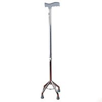Walking Stick Mindcrutch Telescopic Crutch Adjustable Cane Walker Male Old Four-Corner Non-Slip Retractable Height Thick Feet Ergonomic Design Aluminum Alloy