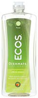 Earth Friendly Products ECOS Dishmate, Dishwashing Liquid, Natural Pear, 25 oz