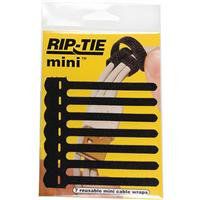 1/4" x 3-1/2" Rip-Tie Mini 7 Pack Black
