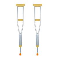 Sisyria Tall Adult Walking Crutches Suit for 175-194cm Adults, Lightweight Aluminum Alloy Walker Mobility Aid Telescopic Underarm Crutches