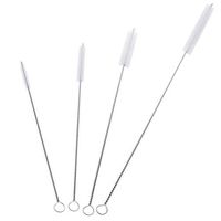 Vtete Straw Cleaning Brush Kit Set of 4 Different Sizes ~ Length from 7" to 12", Width from 5 mm to 12 mm