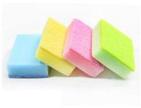 No Brand Home Kitchen Dishwashing Cleaning Rectangle Scouring Pad Sponge Pack of 10
