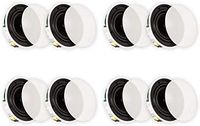 Theater Solutions TSQ670 in Ceiling 70 Volt 6.5" Speakers Quick Install 4 Pair Pack