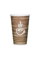 CucinaPrime 16oz Premium Disposable To-Go Paper Coffee/Hot Beverage Cups – Fresco Design – 1000/case