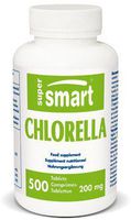 Supersmart - Chlorella 200 mg - Exceptionally Rich in Natural Chlorophyll & Nucleic Acids. Contenance | Non-GMO - 500 Tablets