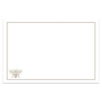 48 Gold Notecards, A6-4 x 6 inches, Double-Sided, The Gift Collection (Bee Notecards)
