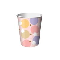 Baby Shower Tiny Toes Pink 9oz Hot/Cold Cups - 8 ct by Creative Converting