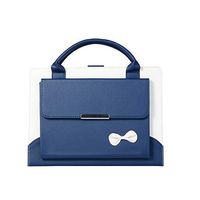 iPad Air Case, Handbag Case, Multi-Angle Viewing Stand Cover with Handle, Document Pocket, Auto Wake/Sleep for Compatible iPad Air iPad 5th, Blue