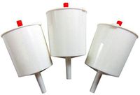 White Plastic Push Button Lever Hand Communion Cup Filler for Church 5 Inch, Set of 3