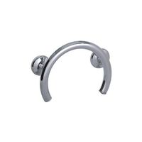 Grabcessories 61023 2-in-1 Shower and Tub Grab Ring with Grips and Anchors, Chrome