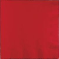 Touch of Color Paper Lunch Napkins, Classic Red, 150-Count