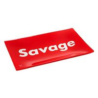 V Syndicate Savage Small 6.5x5 inches Glass Rolling Tray