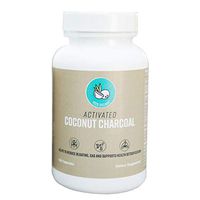 Activated Charcoal Capsules by Crowne Life – 600 mg Detox, Gas Relief, Teeth Whitening, Bloating, Digestive System, Vegan, Hangover Cure/ Prevention, Active Coconut Charcoal 100 Count