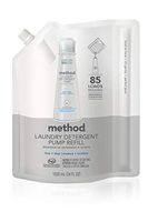 Method Laundry Detergent Refill for Pump Bottles, Free + Clear, 34 Fl Oz, 85 Loads, Packaging May Vary