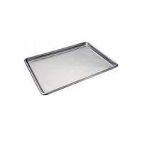 Focus Foodservice 901318SS Half Size Heavy Duty Stainless Steel Sheet Pan, 13" x 18" x 1", 20 Gauge Stainless Steel,