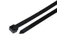 South Main Hardware 848252 40-in, 25-Pack, 175-lb, Black, Standard Nylon Cable Tie, UV, 25 Piece