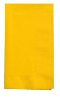 Creative Converting Touch of Color 100 Count 2-Ply Paper Dinner Napkins, School Bus Yellow - 271021