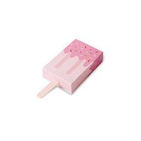 Ice Cream Shape Cute Gift Boxes Baby Shower Birthday Party Candy Box Cartoon Drawer Gift Box for Kids Party Favor Box 12Pcs,Pink