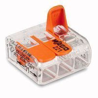 Wago 221-413 LEVER-NUTS 3 Conductor Compact Connectors 100 PK