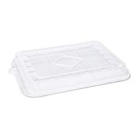 CiboWares 7 Inch x 9 Inch Disposable PET Lids for Molded Fiber Tubs, Case of 200