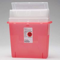 Kendall Multi Purpose Sharps-A-Gator Container - 5 Quart Translucent Red
