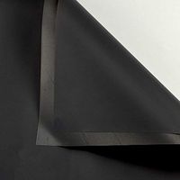 Korean Style Flower Wrapping Paper Floral Bouquet Gift Packaging Supplies Multi Colors 20 Counts (Black)