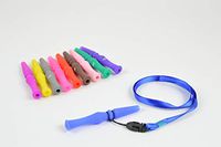Pharaoh's Male Silicone Hookah Hose Mouth Tips 10pc with 2 Lanyards