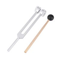 Healifty Tuning Fork Hammer Set Tuning Fork Weight Aluminum Clinical Grade Nerve with Silicone Hammer for Professional Use