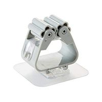 2 Pcs Mop and Broom Holder Self Adhesive Hook Wall Mounted Handle Storage Rack & Organizer