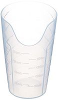 Sammons Preston Nosey Cup, Cut Out Drinking Glass for Stable and Fixed Drinking Position, Functional Translucent Drink Cups for Medical Patients, Easy Drinking cup for Dysphagia, 8 oz