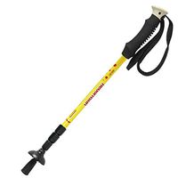 Crutches Walking Pole Carbon Ultra Light Cane Telescopic Portable Walking Stick Outdoor Rock Climbing Cane Gift (Color : Yellow, Size : 53cm)