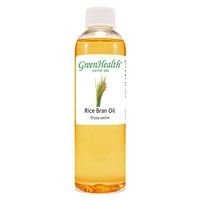 GreenHealth Rice Bran – 4 fl oz (118 ml) Plastic Bottle w/Cap – 100% Pure Carrier Oil
