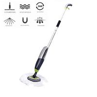 FZ FUTURE Spray Floor Mop with Integrated Spray, Microfibre Flat Spray mop Floor, Quiet and Powerful, with 350Ml Refillable Bottle Suitable for Kitchen,Home,Hardwood Masthome