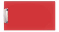 8.5 x 14 Clipboard Acrylic with 4" Low Profile Clip (Red)