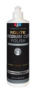 Rolite Medium Cut Polish (16 fl. oz.) for Removing Compound Scratch & Swirl Marks for Automotive Clear-Coat Paints, Low Sling, Easy Clean-up