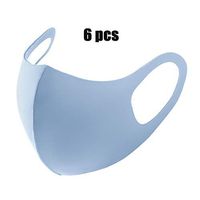 HJZXC 6 Pcs Fashion Protective, with Comfortable Earloop,Washable, Reusableblue