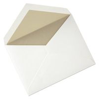 Crane & Co. Gold Lustre Lined Pearl White Envelopes (PE9010)