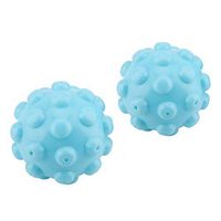 Nikou Dryer Balls, 2Pcs/Set Blue Laundry Drying Ball Make Clothes More Soft Fewer Wrinkles Dryer Balls Softens and Releases Static Cling