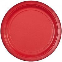 Pans Pro Party Colors 9" Round Dinner Paper Plate's (40, RED)