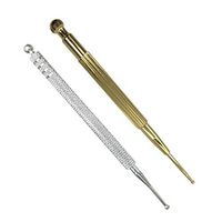 Milisten Ear and Body Point Probe Retractable Acupuncture Pen Massage Tool Stainless Steel for Personal Health Care Supplies 2pcs